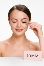 Cils précollés Nyméa – posés en 2 minutes, effet naturel & waterproof. 300 cils par boîte + pince à pose