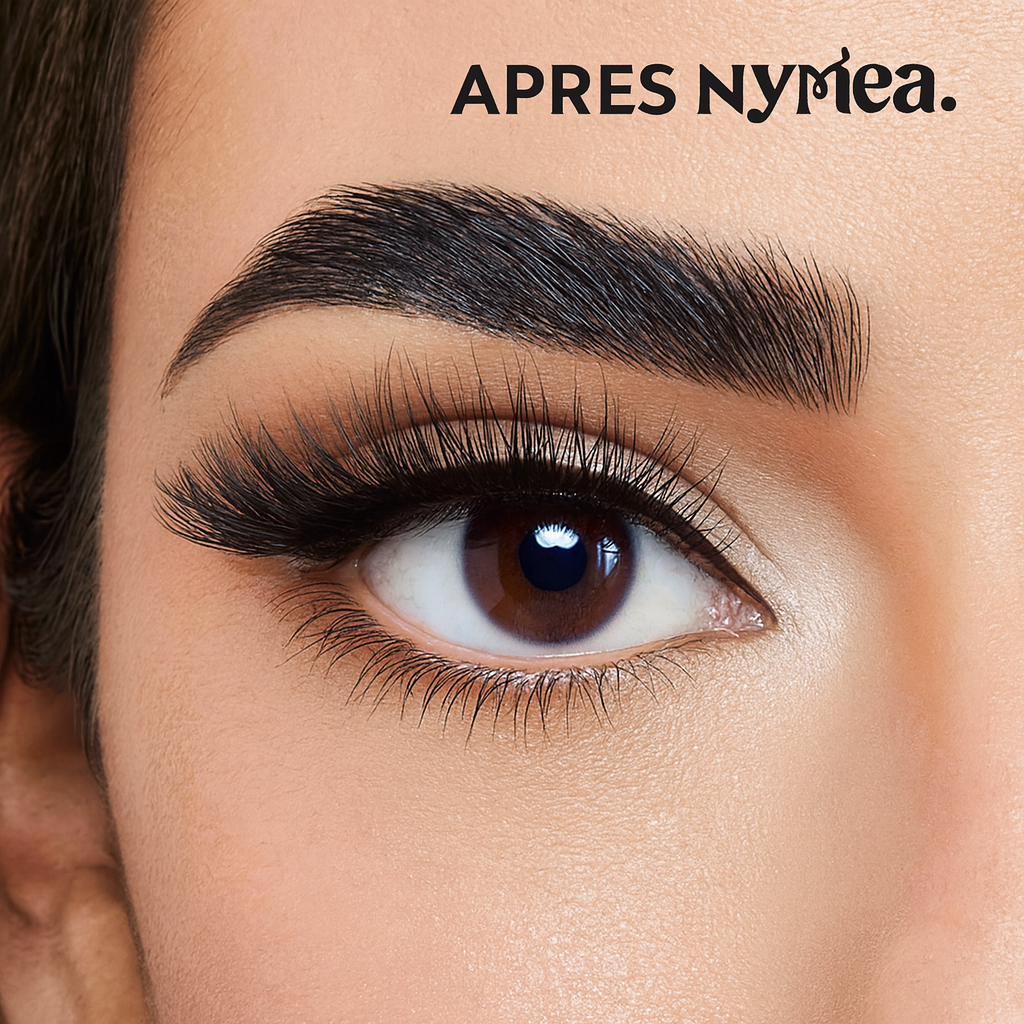 Cils précollés Nyméa – posés en 2 minutes, effet naturel & waterproof. 300 cils par boîte + pince à pose